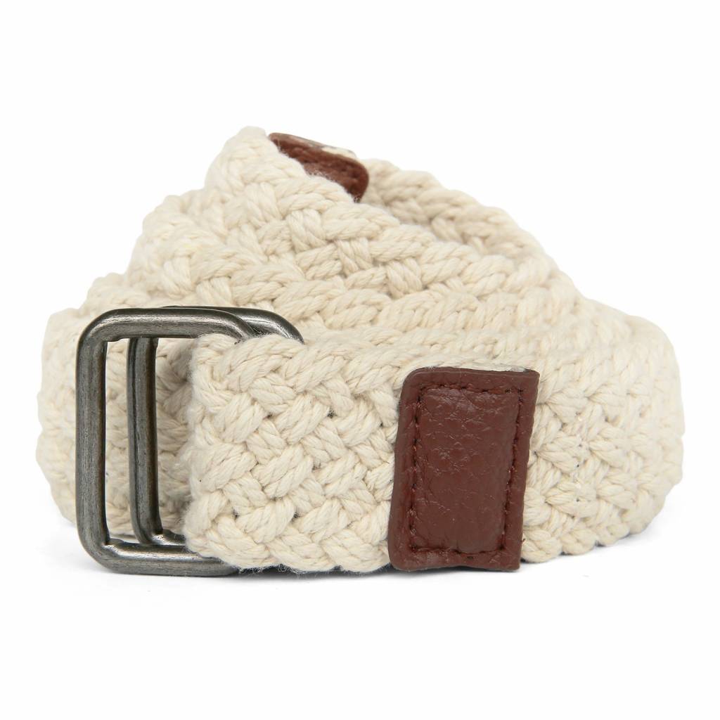 BRAIDED BELT OFF-WHITE