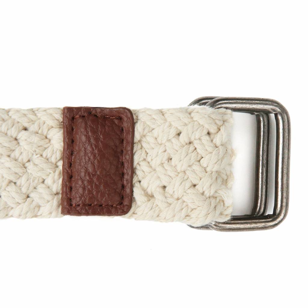 BRAIDED BELT OFF-WHITE